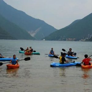 Kayak en La Presa de la Boca Santiago